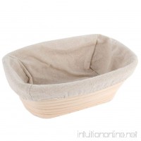 EXIU Banneton Bread Proofing Basket with Linen Liner - B01G2VKYHO